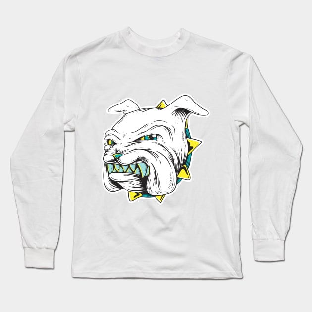 Bulldog Long Sleeve T-Shirt by Digster